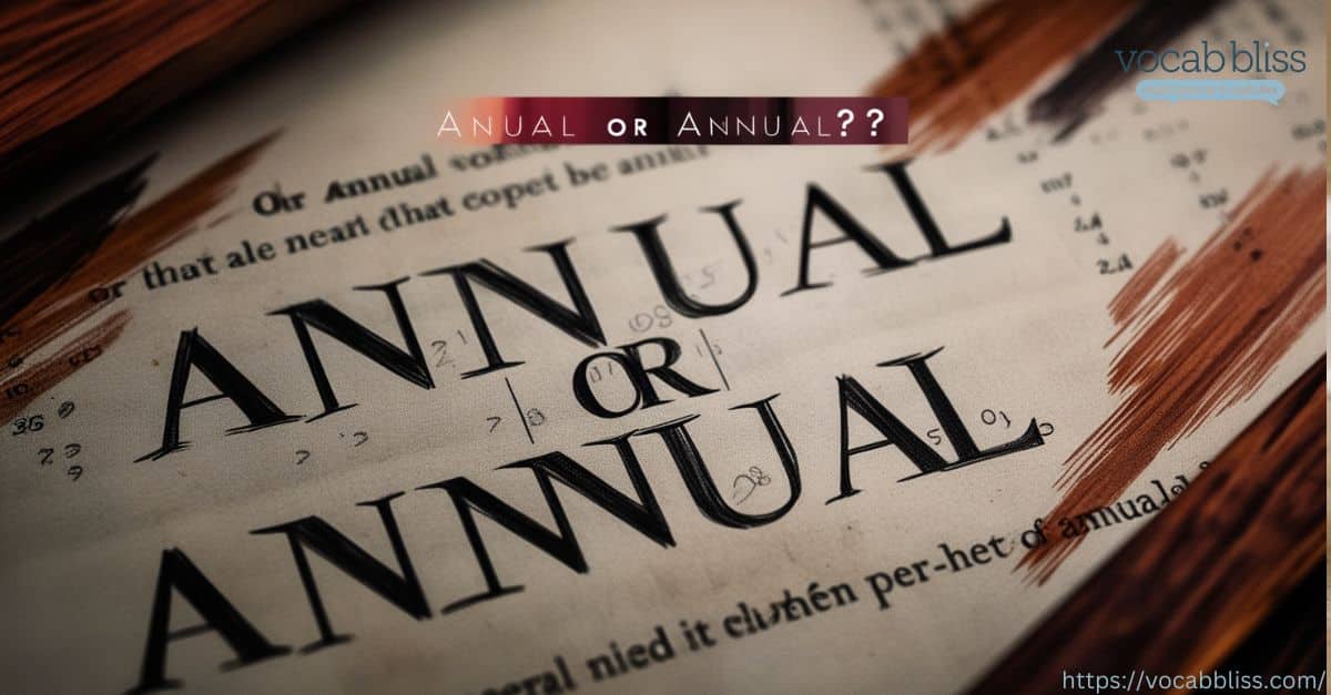 Anual Or Annual