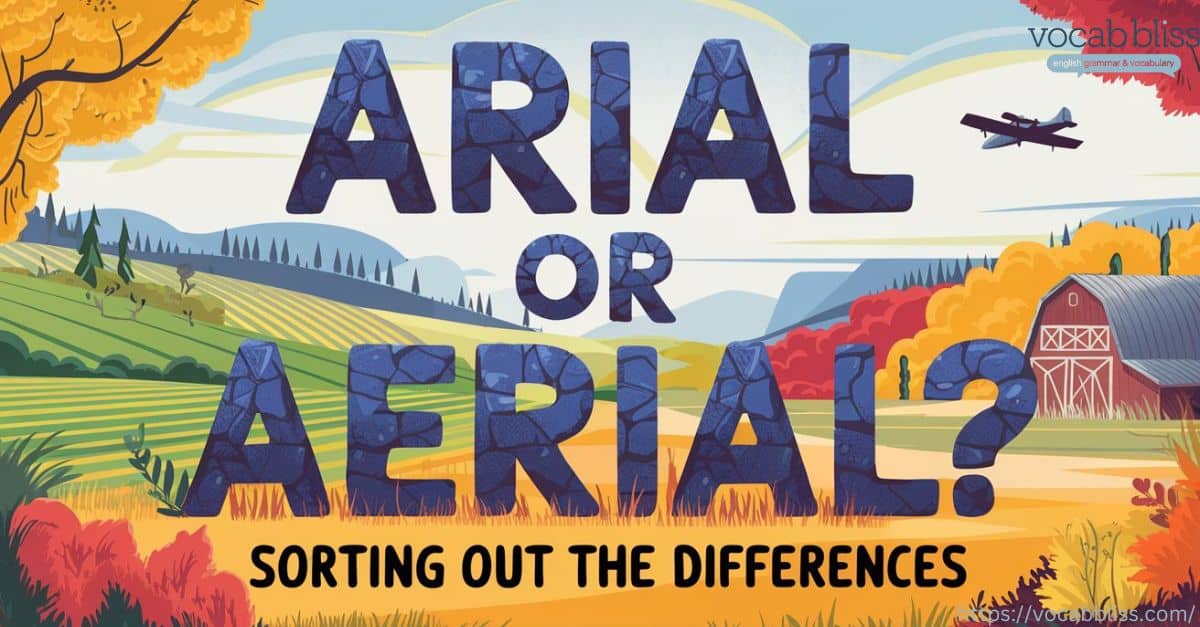 Difference Aerial or Arial