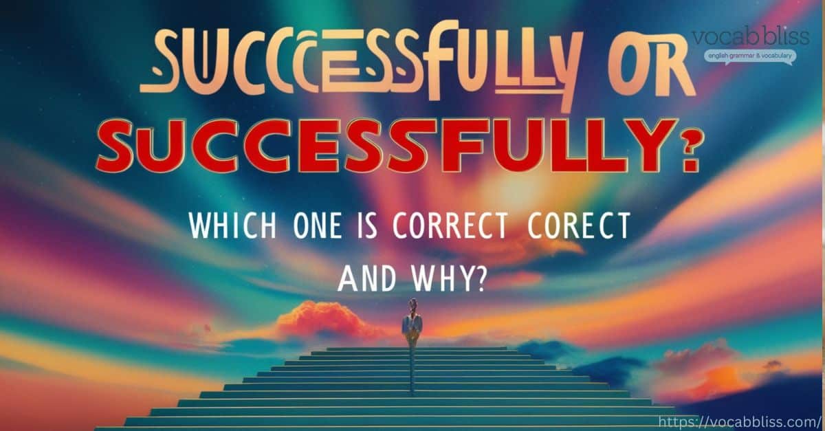 Featured image of Successfully Or Succesfully