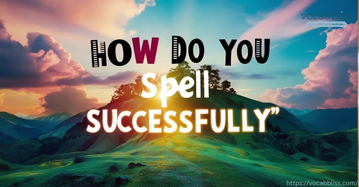 How Do You Spell Successfully Or Succesfully