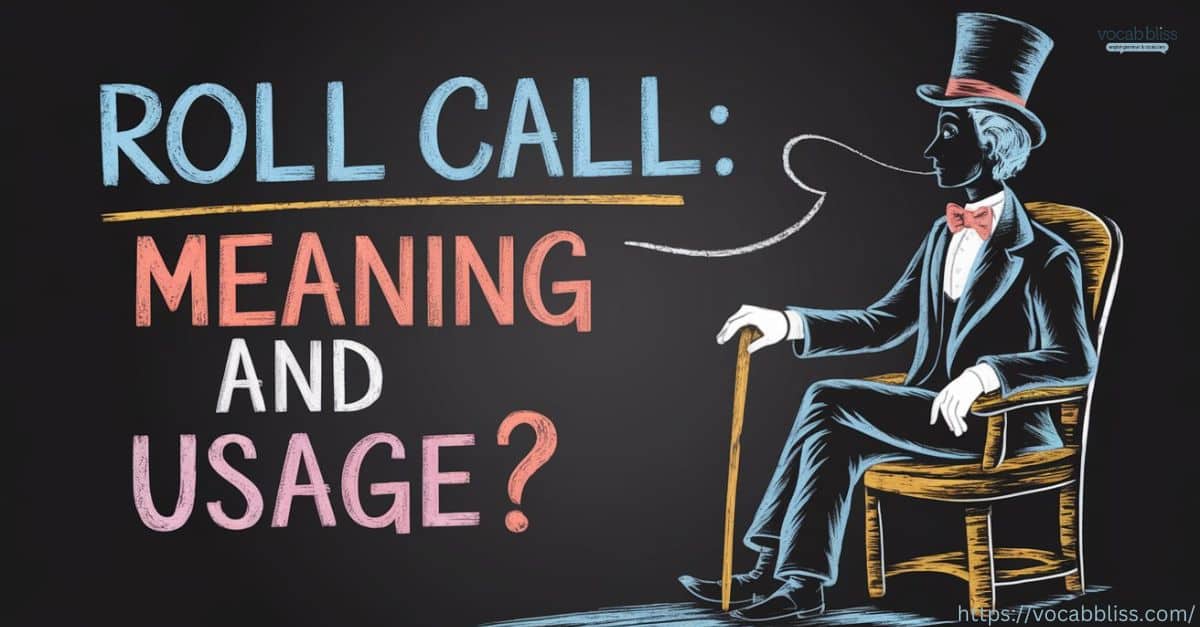 Roll Call Meaning and Usage
Roll Call or Role Call