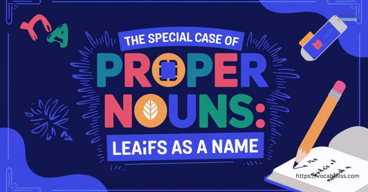 The Special Case of Proper Nouns Leafs as a Name