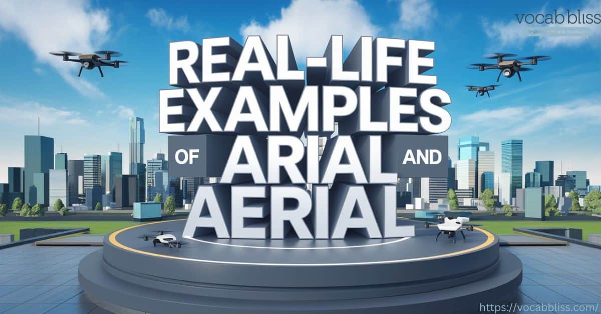 real life example Aerial or Arial