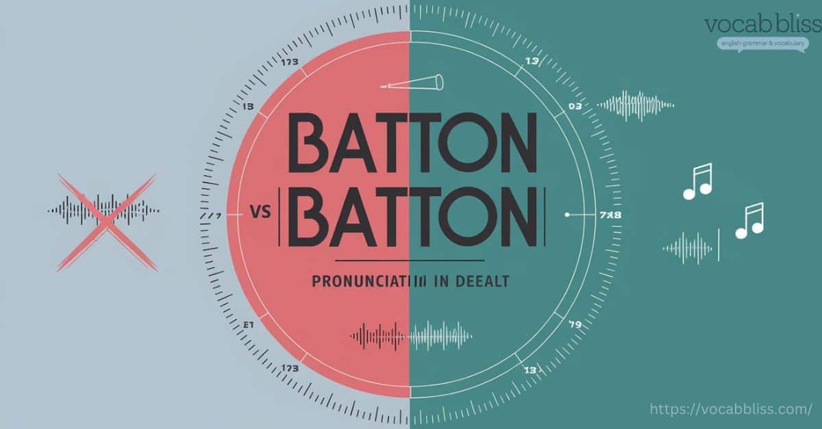 Batton vs Baton Pronunciations in Detail