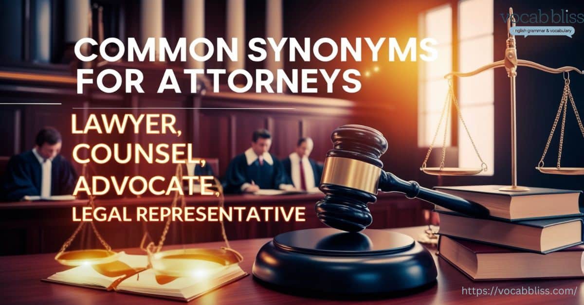 Common Synonyms for Attorneys