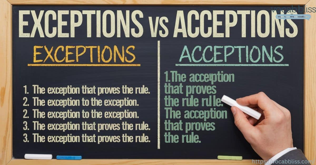 Exceptions vs Acceptions