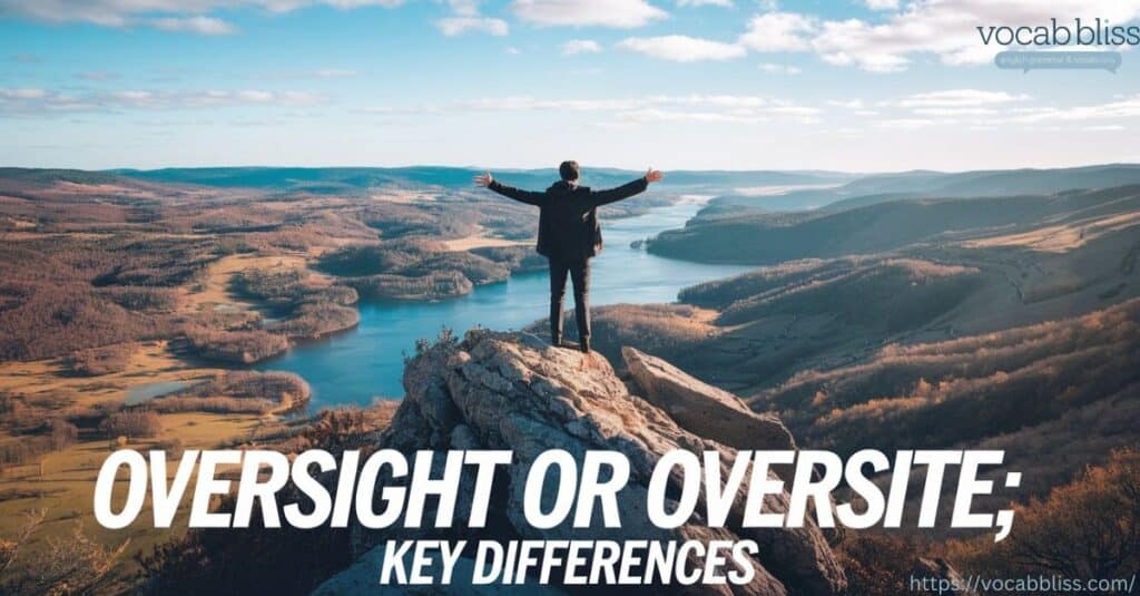 Oversight vs Oversite: Pointing Out the Differences - Vocab Bliss