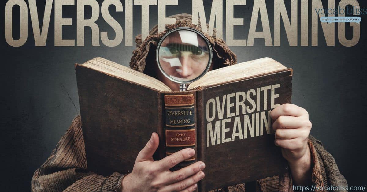 Oversite Meaning