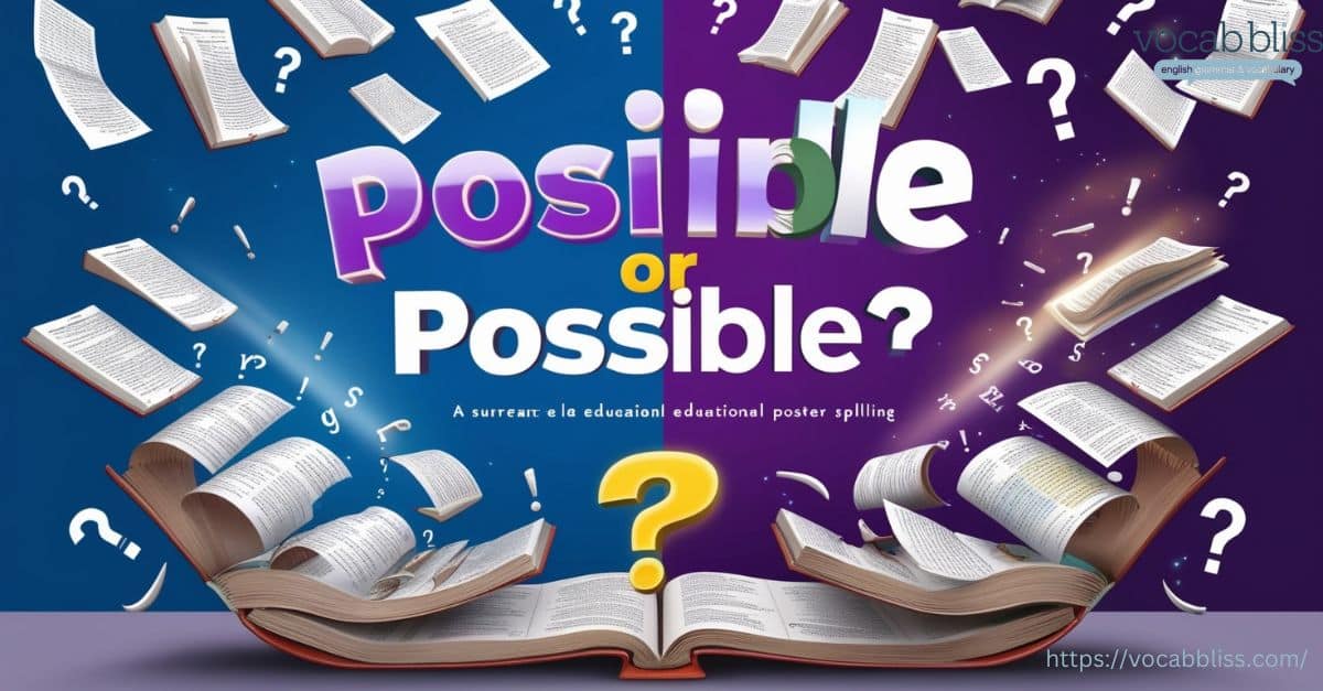 Posible vs Possible