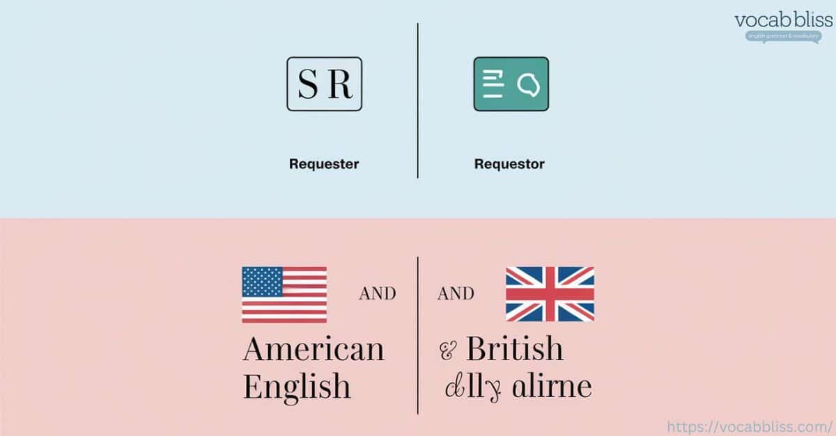 Requester or Requestor Usa vs British