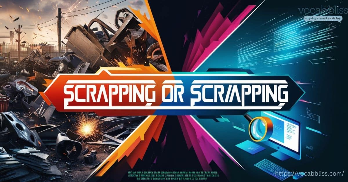 Scrapping or Scraping