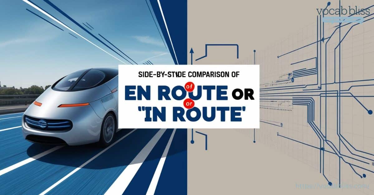 Side-by-Side Comparison of En Route or In Route