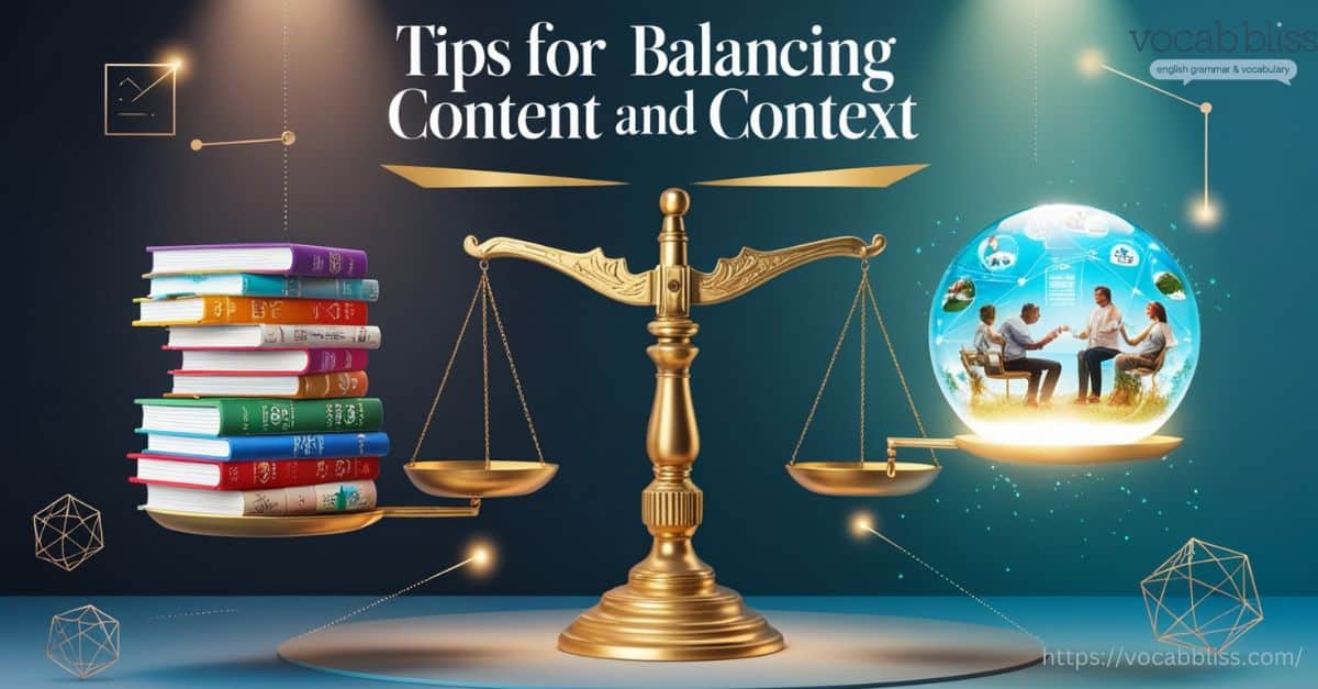 Tips for Balancing Content vs Context