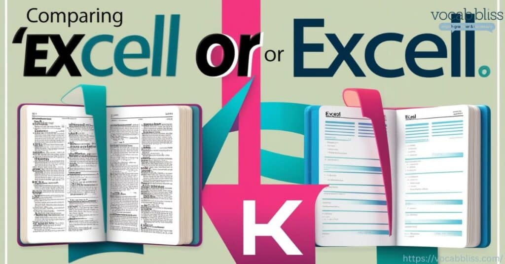 comparing excell or excel