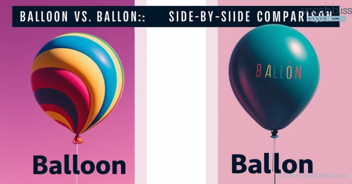 Balloon vs Ballon Side by Side Comparison