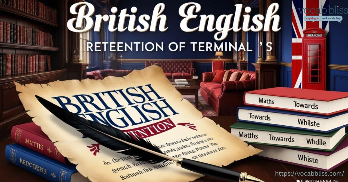 British English Retention of Terminal s