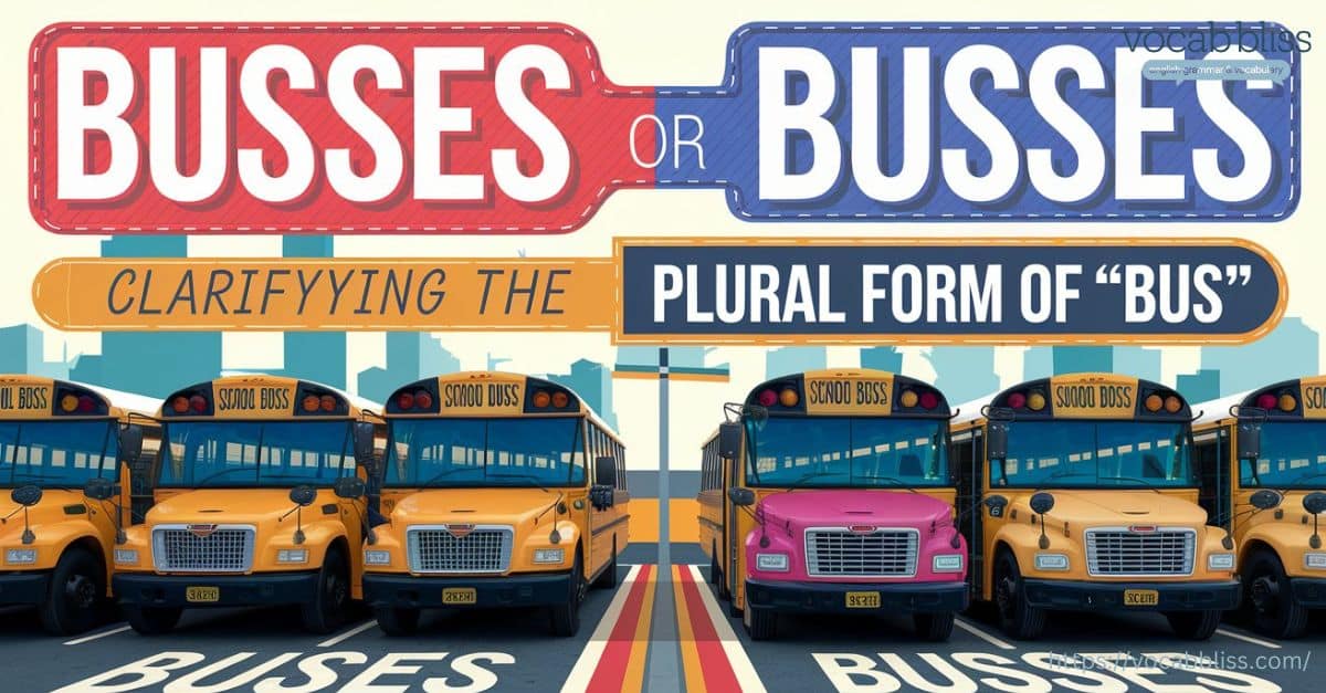 Buses or Busses