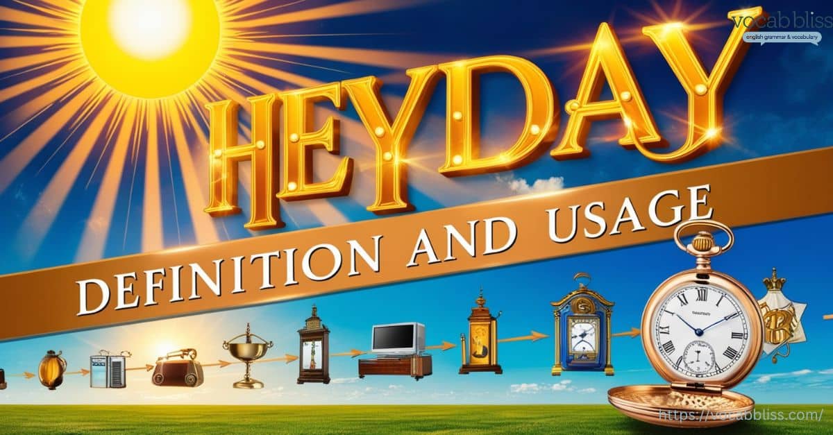 Heyday Definition and Usage