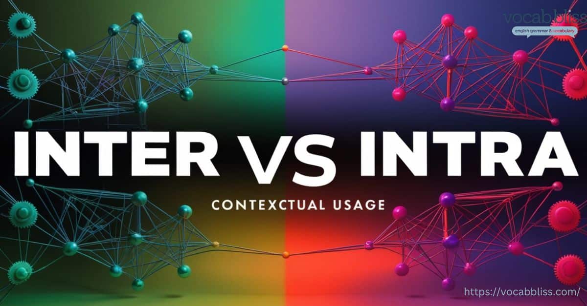 Inter vs Intra Contextual Usage