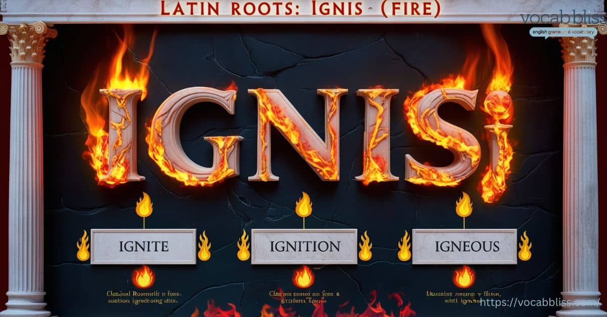 Latin Roots Ignis (Fire)