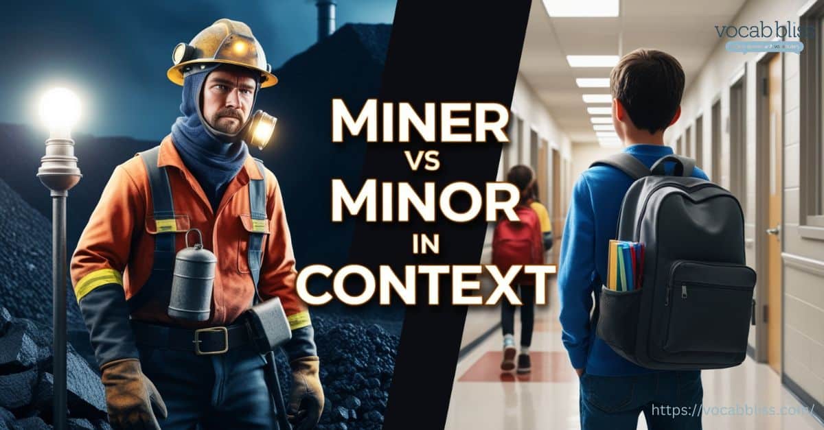 Miner vs Minor in Context