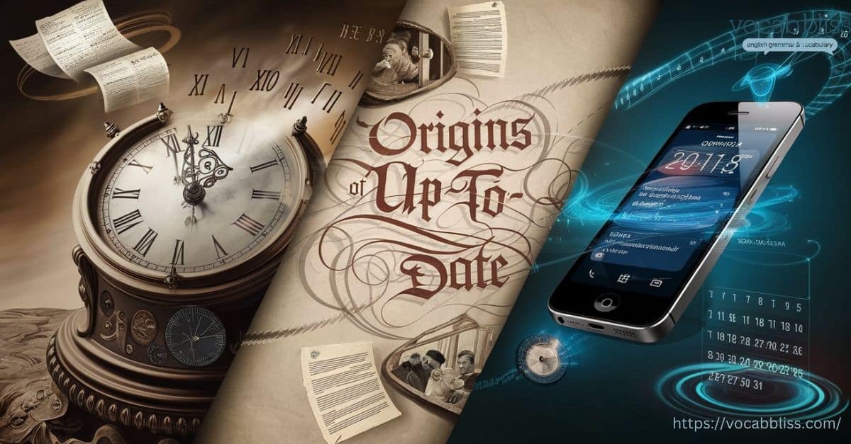 Origins of Up to Date or Up-to-Date 2