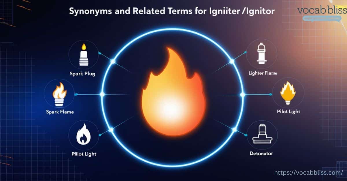 Synonyms and Related Terms for ignitor or igniter