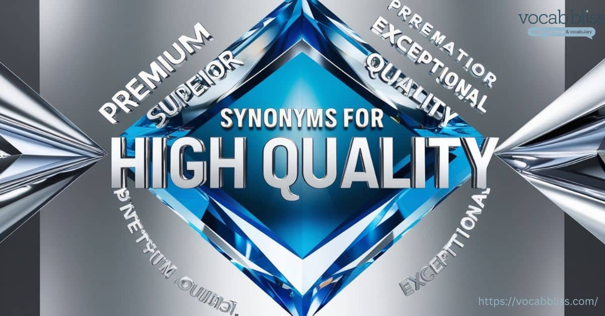 Synonyms for High Quality or High-Quality