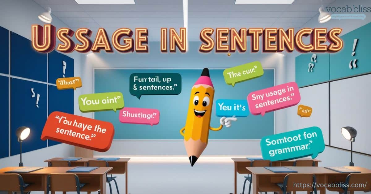 Usage in Sentences