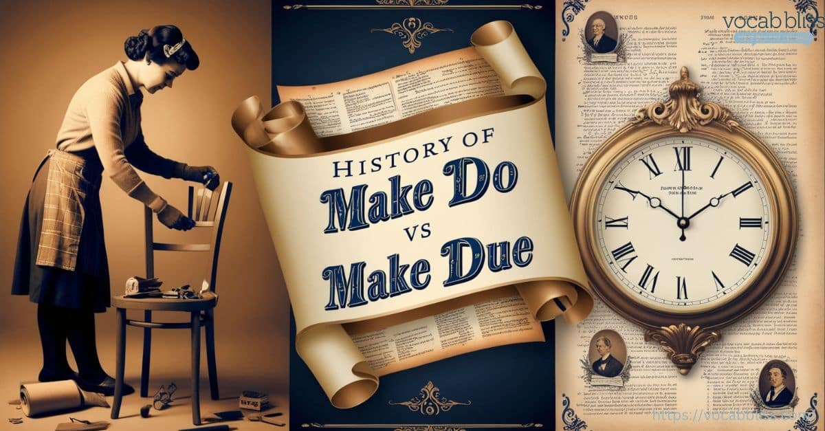 History of Make Do vs Make Due