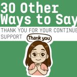 thank you for your continued support