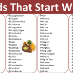 Food Beginning with K: 50 Yummy K-Foods You’ll Love